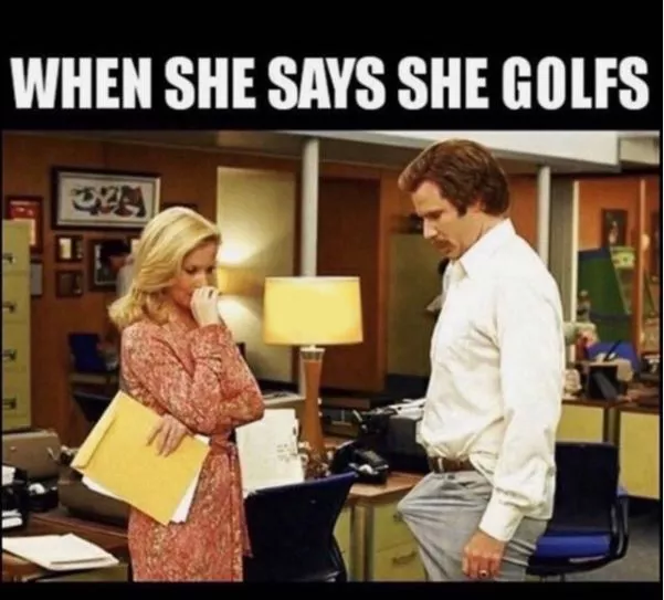 When She Golfs
